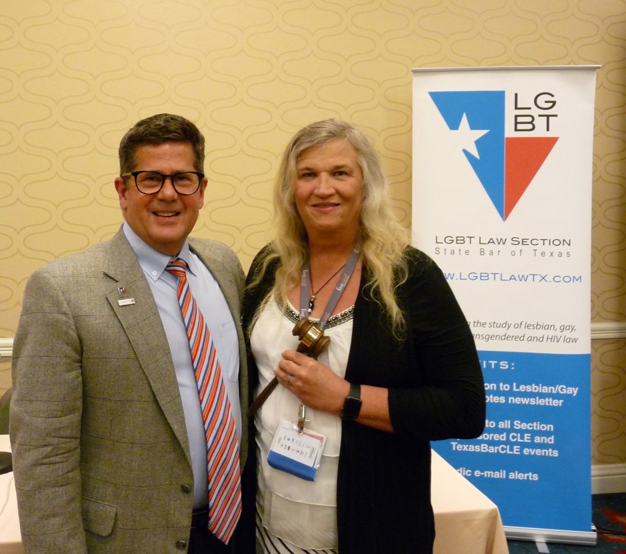 2016-2017 Chair Gary N. Schumann and 2017-2018 Chair Claire M. Bow