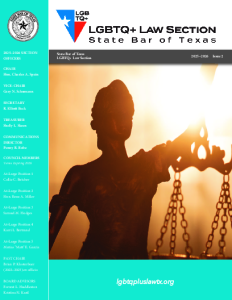 2026–2027 Section membership dues reminder
SBOT Annual Meeting, June 11–12, 2026, Houston
Section CLE schedule
Section receptions
Section annual membership meeting agenda
Section nominating committee slate for 2026–2027 Section council
Judge Norman W. Black Award
• 2026 Judge Robert L. Pitman
List of first out by position Texas fcderal and state LGBTQ judges
